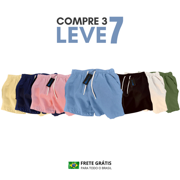 KIT 7 Shorts Linho [estilo mauricinho]