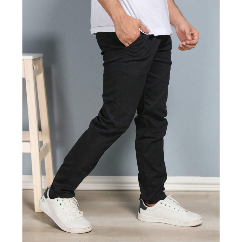 Calça Reta Masculina em Sarja - Kit 4 Unidades.