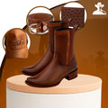 Kit Bota Maverick 3.0 em Couro Legítimo com Palmilha Ortopédica +BRINDES (Boné, Cinto e Carteira)