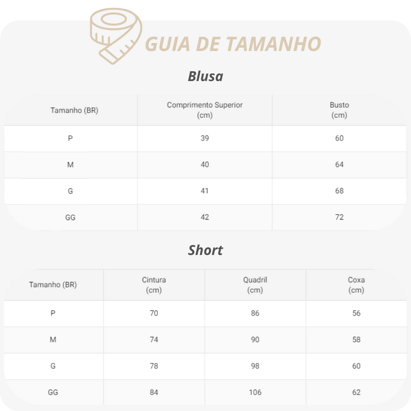 Compre 1 e Leve 2 - Conjunto Paty "Blusa + Short"