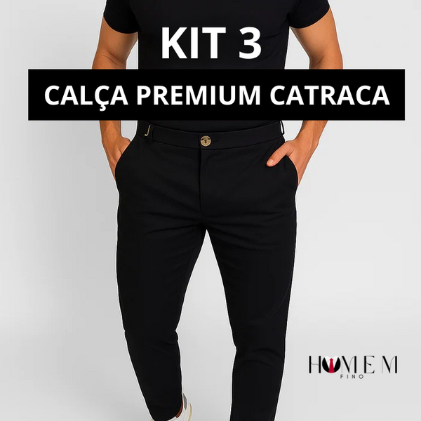 (Compre 1 Leve 3) Calça Premium Catraca Mônaco – Estilo, Conforto e Caimento Perfeito!