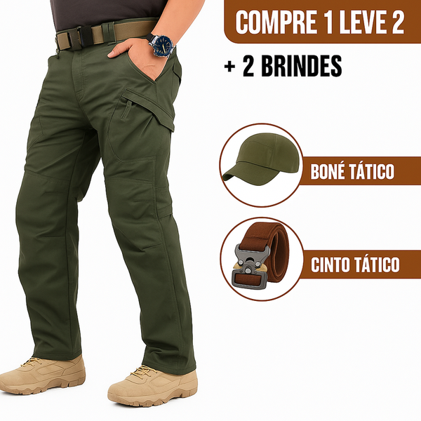 (COMPRE 1 LEVE 2) Calça Tática Steel + (Brindes Exclusivos).