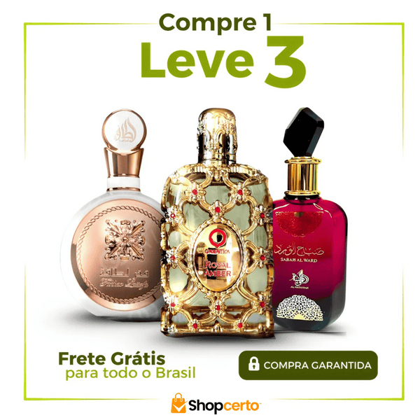 (PROMOÇÃO COMPRE 1 LEVE 3) Sabah Al Ward, Fakhar e Royal Amber - 100ml Cada