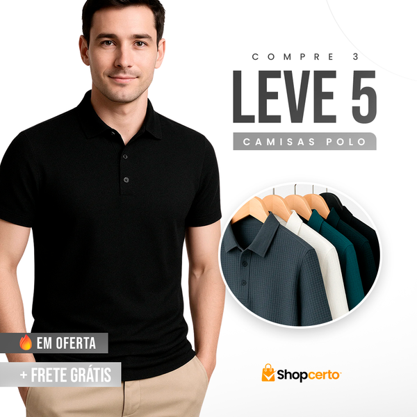 |COMPRE 3 LEVE 5| - Camisas Polo Algodão Premium Elegant.