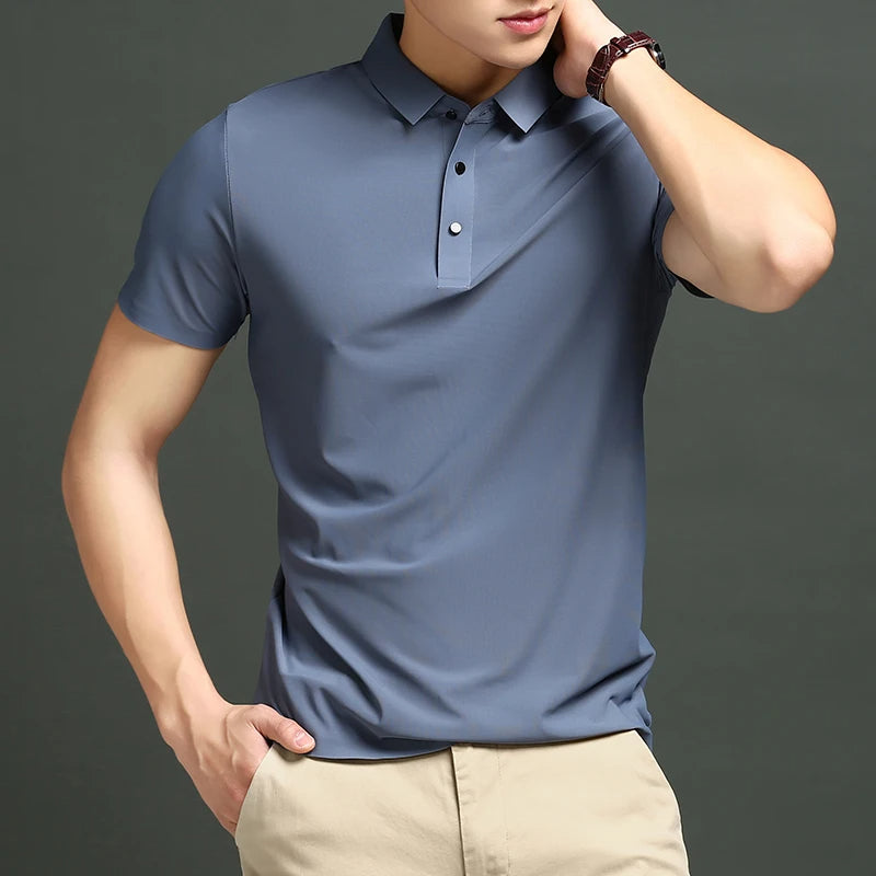 Camisas Polo em Tecido Premium Ice Silk! [COMPRE 3 & LEVE 5].