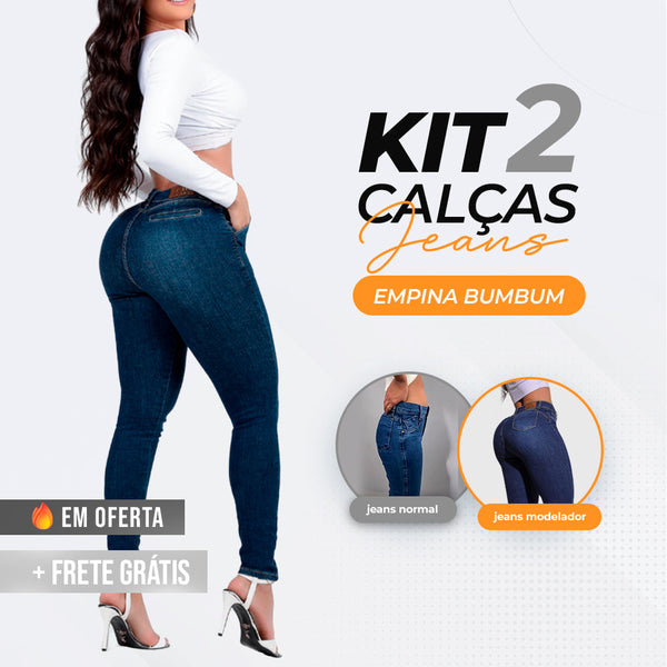 Kit 2 Calças Lipo Jeans Modeladoras (DIRETO DA FÁBRICA)!